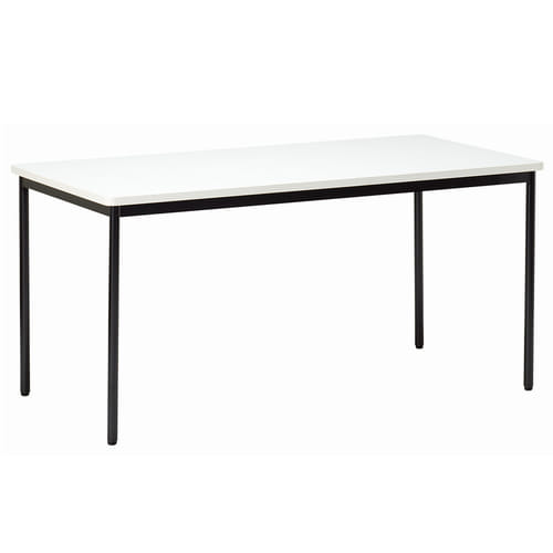 会議用テーブル アイコ AOTBH-1575-72 W1500×D750×H720(mm) 黒粉体塗装仕上げ φ31.8mm丸脚テーブルのメイン画像