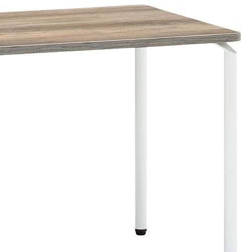 会議用テーブル アイコ ARW-1275 W1200×D750×H700(mm) ホワイト粉体塗装4本脚テーブル リフレッシュ・ラウンジテーブル商品画像5