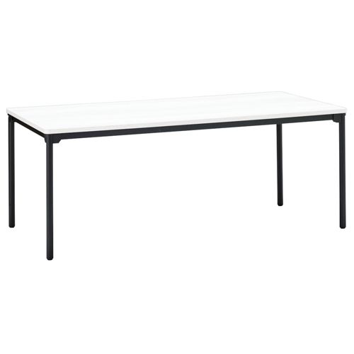 【廃番】会議用テーブル 4本脚テーブル スチールパイプ・ブラック塗装 ATB-1890 W1800×D900×H700(mm)のメイン画像