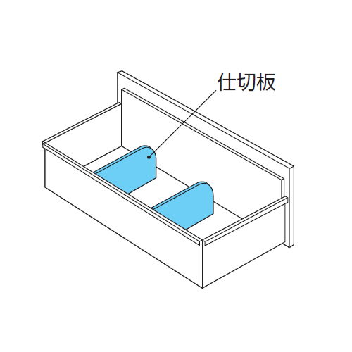 【WEB販売休止中】ファイル引き出し書庫 2段 ナイキ ホワイトカラー CWS型 CWS-0907S-2-WW W899×D400×H700(mm)商品画像4