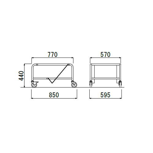 スタッキングチェア専用台車 アイコ D-13 (MC-183他)商品画像2