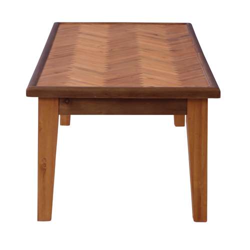 センターテーブル AZUMAYA(東谷) ノックシリーズ コーヒーテーブル ヘリンボーン 天然木(アカシア) W1100×D550×H410(mm) GT-872商品画像4