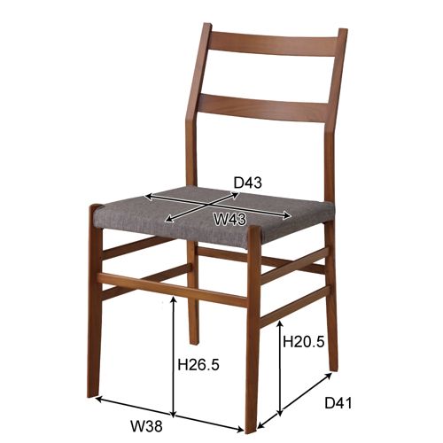 【廃番】チェア コリンズシリーズ 天然木(チーク) ミドルバック ダイニングチェア AZ-JW-451商品画像2