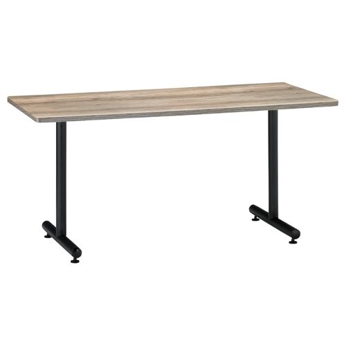 【廃番】会議用テーブル 2本T字脚テーブル MTB-1575 W1500×D750×H700(mm) ブラックカラー脚のメイン画像