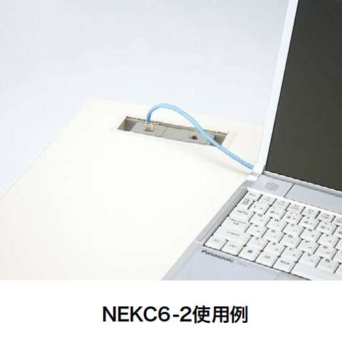 情報コンセント ナイキ XEDH型・XED型専用 NEKC6-2 CAT-6(8極8芯)対応LAN用中継コネクタ 2ケ口商品画像2