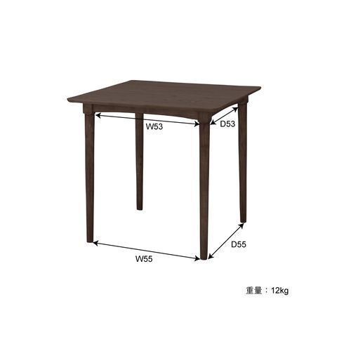 ダイニングテーブル AZUMAYA(東谷) 正方形天板 750角 W750×D750×H700(mm) オーク材突板商品画像2