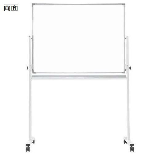 【WEB販売休止中】ホワイトボード 井上金庫(イノウエ) スチールタイプ 脚付き 無地 両面 NWBR-34 板面サイズ:幅1200mm×高さ900mmのメイン画像