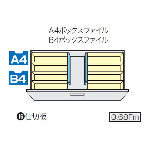 ファイル引き出し書庫 3段 ナイキ NWS型 NWS-0911S-3-AW W899×D400×H1050(mm)商品画像3