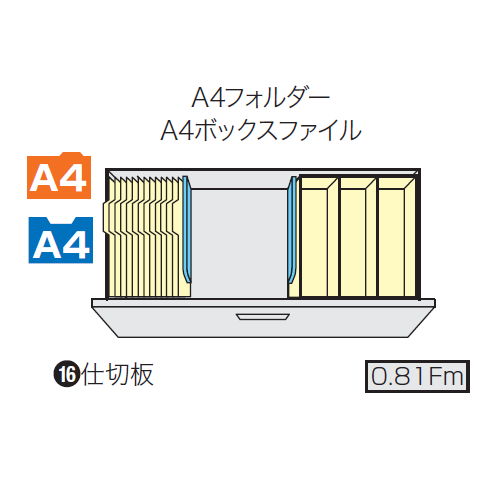 ファイル引き出し書庫 3段 ナイキ NWS型 NWS-0911S-3-AW W899×D400×H1050(mm)商品画像4