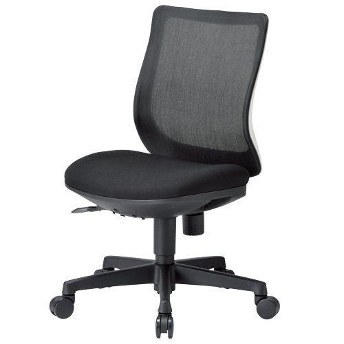 チェア アイコ OA-3205W ホワイトシェル ローバック  肘なしタイプ φ60mm大口径ナイロン双輪キャスター商品画像3