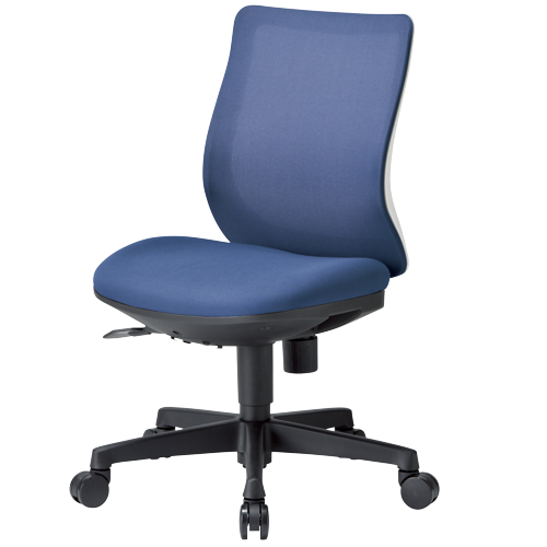 チェア アイコ OA-3205W ホワイトシェル ローバック  肘なしタイプ φ60mm大口径ナイロン双輪キャスター商品画像5