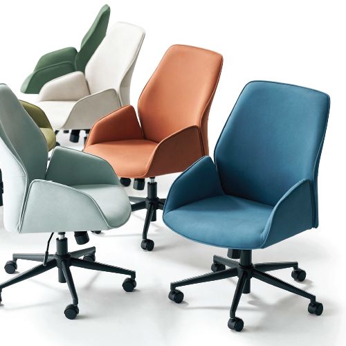 オフィスカジュアルチェア アイコ OC-518 キャスター脚 肘あり ロッキング機能 ガスリフト上下調整機能商品画像10