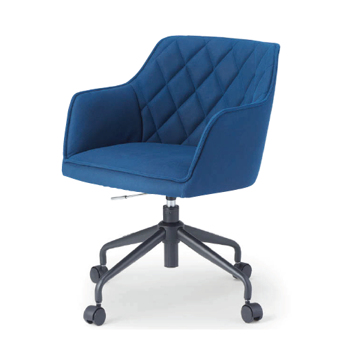 オフィスカジュアルチェア アイコ OC-538 キャスター脚 肘あり φ50ナイロン双輪キャスター ガスリフト上下調整機能商品画像2