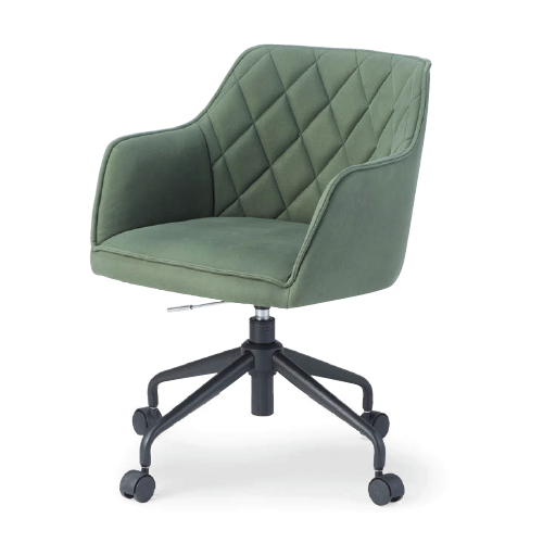 オフィスカジュアルチェア アイコ OC-538 キャスター脚 肘あり φ50ナイロン双輪キャスター ガスリフト上下調整機能商品画像4