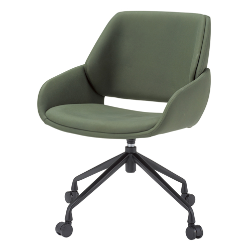 オフィスカジュアルチェア アイコ OC-558 キャスター脚 肘あり φ50ナイロン双輪キャスター商品画像3