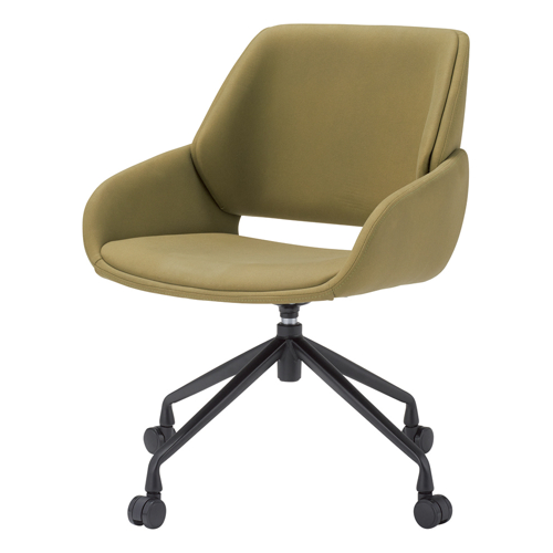 オフィスカジュアルチェア アイコ OC-558 キャスター脚 肘あり φ50ナイロン双輪キャスター商品画像4