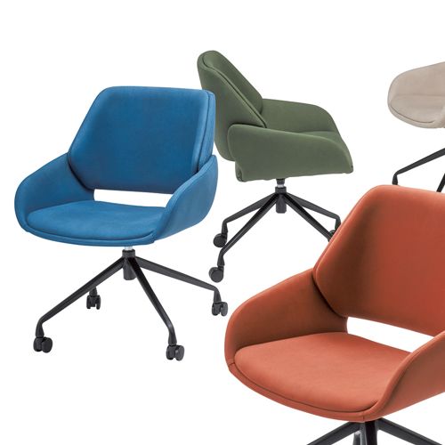 オフィスカジュアルチェア アイコ OC-558 キャスター脚 肘あり φ50ナイロン双輪キャスター商品画像8