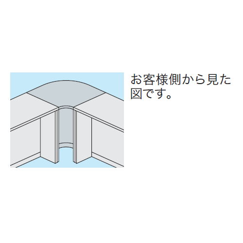 【WEB販売休止中】カウンター 内ローコーナー90° ナイキ SNC型 ローカウンター SNCR9071 W900×D900×H700(mm)商品画像3