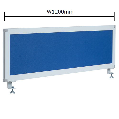 デスクトップパネル クロス仕様 ブルー色 UK-DP1200BL W1200×H350(mm)のメイン画像