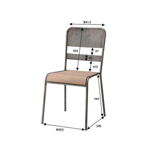 【廃番】スタッキングチェア アカシア(天然木)＋スチール AZ-VET-901C商品画像3