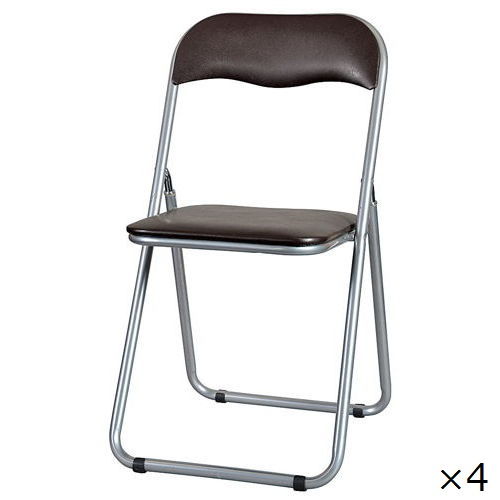 スライド式折りたたみ椅子 井上金庫(イノウエ) YH-31N-4 4脚セットのメイン画像