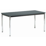 会議用テーブル アイコ AOTMF-1575-72 W1500×D750×H720(mm) メッキ仕上げ φ38.1mm丸脚テーブル