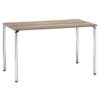 会議用テーブル AR-1275 W1200×D750×H700(mm) クロームメッキ4本脚テーブル リフレッシュ・ラウンジテーブル
