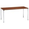 会議用テーブル AR-1575 W1500×D750×H700(mm) クロームメッキ4本脚テーブル リフレッシュ・ラウンジテーブル