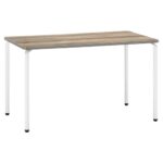 会議用テーブル ARW-1275 W1200×D750×H700(mm) ホワイト粉体塗装4本脚テーブル リフレッシュ・ラウンジテーブル