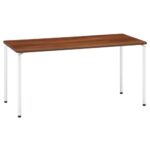 会議用テーブル ARW-1575 W1500×D750×H700(mm) ホワイト粉体塗装4本脚テーブル リフレッシュ・ラウンジテーブル