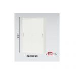 【取扱終了】スチール引き違い書庫 ナイキ H1400mm ホワイトカラー CW型 CW-0914H-WW W899×D450×H1400(mm)
