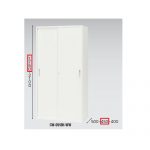 【取扱終了】スチール引き違い書庫 ナイキ H1750mm ホワイトカラー CW型 CW-0918H-WW W899×D450×H1750(mm)