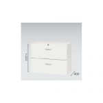 【取扱終了】ファイル引き出し書庫 2段 ナイキ ホワイトカラー CWS型 CWS-0907S-2-WW W899×D400×H700(mm)