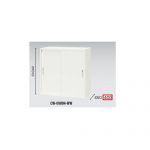 【取扱終了】スチール引き違い書庫 ナイキ H900mm ホワイトカラー CWS型 CWS-0909H-WW W899×D400×H900(mm)