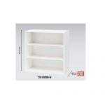 【取扱終了】オープン書庫 ナイキ H900mm ホワイトカラー CWS型 CWS-0909N-W W899×D400×H900(mm)