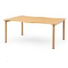 【廃番】介護テーブル NSTテーブル 凹み形天板 NST-1612 W1600×D1200×H700(mm)