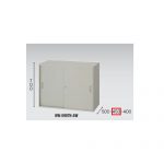 【取扱終了】スチール引き違い書庫 ナイキ H700mm NW型 NW-0907H-AW W899×D450×H700(mm)