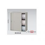 【取扱終了】スチール引き違い書庫 ナイキ H1050mm NW型 NW-0911H-AW W899×D450×H1050(mm)
