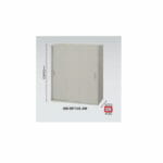 【WEB販売休止中】3枚扉 スチール引き違い書庫 ナイキ H1050mm NW型 NW-0911H3-AW W899×D450×H1050(mm)