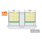 【取扱終了】ナイキ CW型・NW型ファイル引き出し書庫用A4フォルダー仕切セットA NW-A4FFB