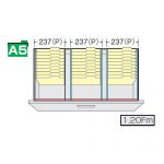 【WEB販売休止中】ナイキ CW型・NW型ファイル引き出し書庫用ハンギングセットD NW-A5HFB