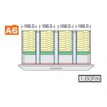 【取扱終了】ナイキ CW型・NW型ファイル引き出し書庫用A6フォルダー仕切セットG NW-A6FFB