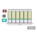 【WEB販売休止中】ナイキ CW型・NW型ファイル引き出し書庫用CD・MO・3.5FD仕切セットF NW-FDFFB