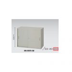 【取扱終了】スチール引き違い書庫 ナイキ H700mm NWS型 NWS-0907H-AW W899×D400×H700(mm)
