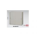 【取扱終了】スチール引き違い書庫 ナイキ H900mm NWS型 NWS-0909H-AW W899×D400×H900(mm)