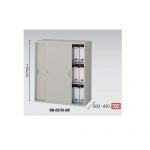 【取扱終了】スチール引き違い書庫 ナイキ H1050mm NWS型 NWS-0911H-AW W899×D400×H1050(mm)