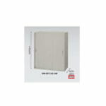 【WEB販売休止中】3枚扉 スチール引き違い書庫 ナイキ H1050mm NWS型 NWS-0911H3-AW W899×D400×H1050(mm)