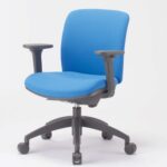 チェア アイコ OA-2115AJ ローバック 可動肘付きタイプ φ60mm大口径ナイロン双輪キャスター採用