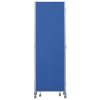 【廃番】パーティション(間仕切り) 井上金庫(イノウエ) 3連パーティション 三つ折りパネル RM3-CBL 布ブルー色パネル