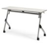 会議用テーブル SAK-1245 W1200×D450×H720(mm) 平行スタックテーブル 棚なし・パネルなし